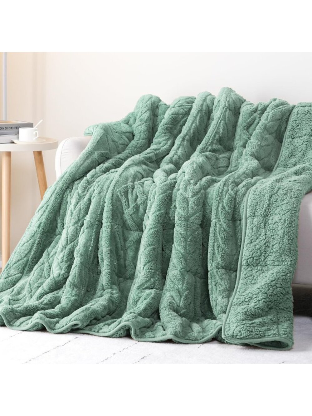 Queen Size 20 lbs Jacquard Weighted Blanket for Adults - Cozy & Relaxing 60x80
